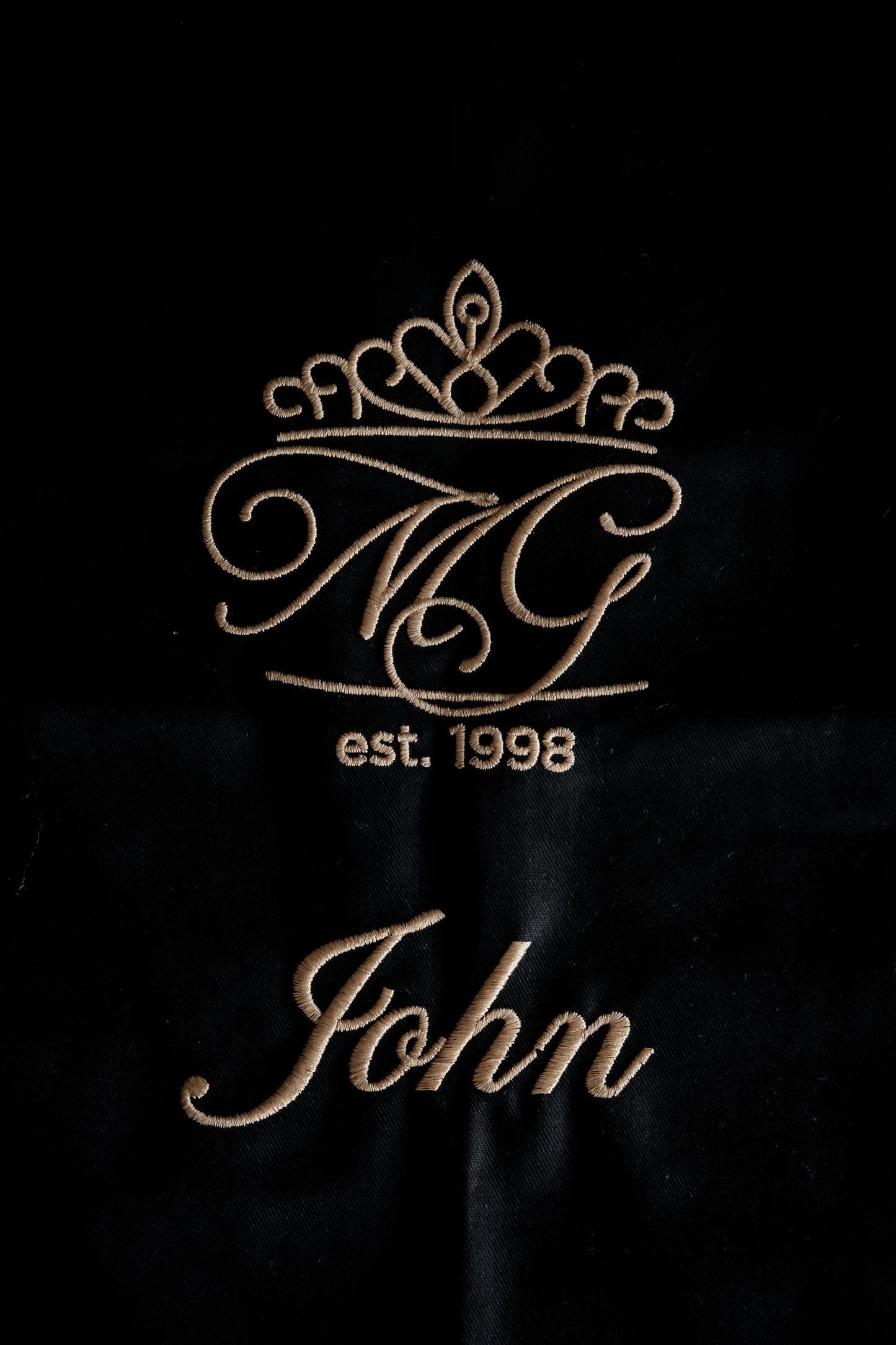 Forklæde med navnebroderi 5x10 cm