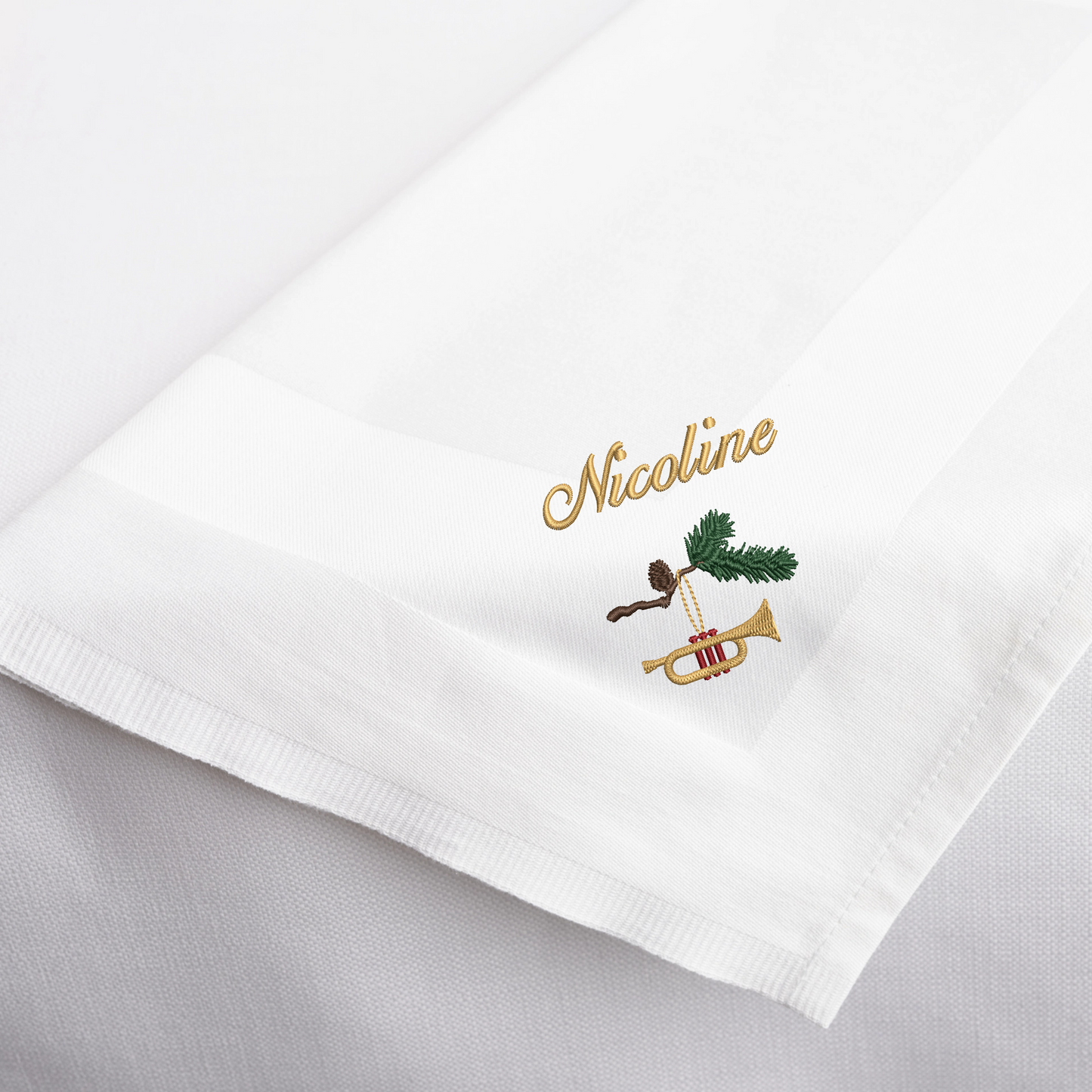 Gren med Trompet  - Juleserviet