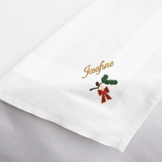 Grangren med rød julesløjfe